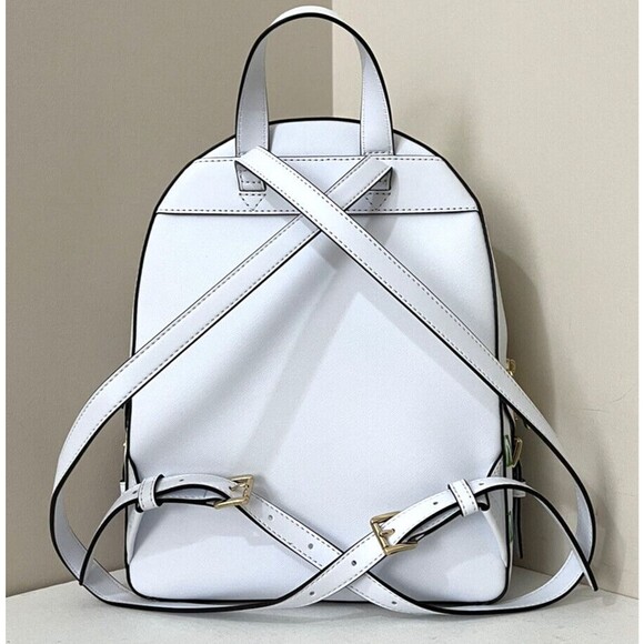 New Michael Kors Jaycee Medium Zip Pocket Backpack Pride Optic White Multi - Picture 5 of 5